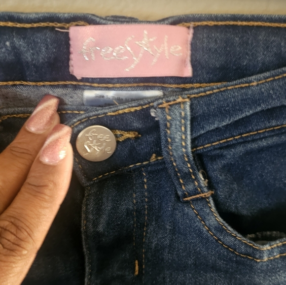 Freestyle Kids Jeans with Unicorn and Heart - Blue - Picture 6 of 14